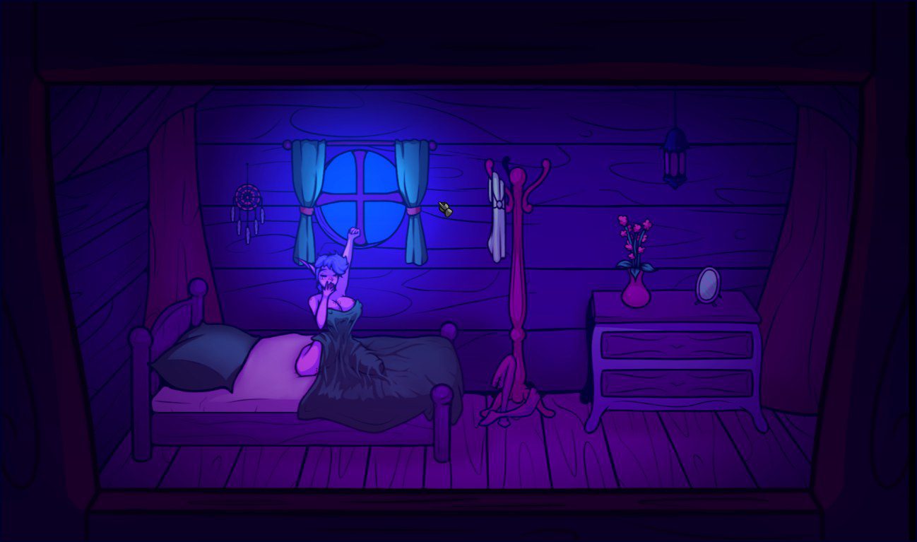 月夜物语 Tales of the Moon 游戏截图 展示奇幻森林场景与探索