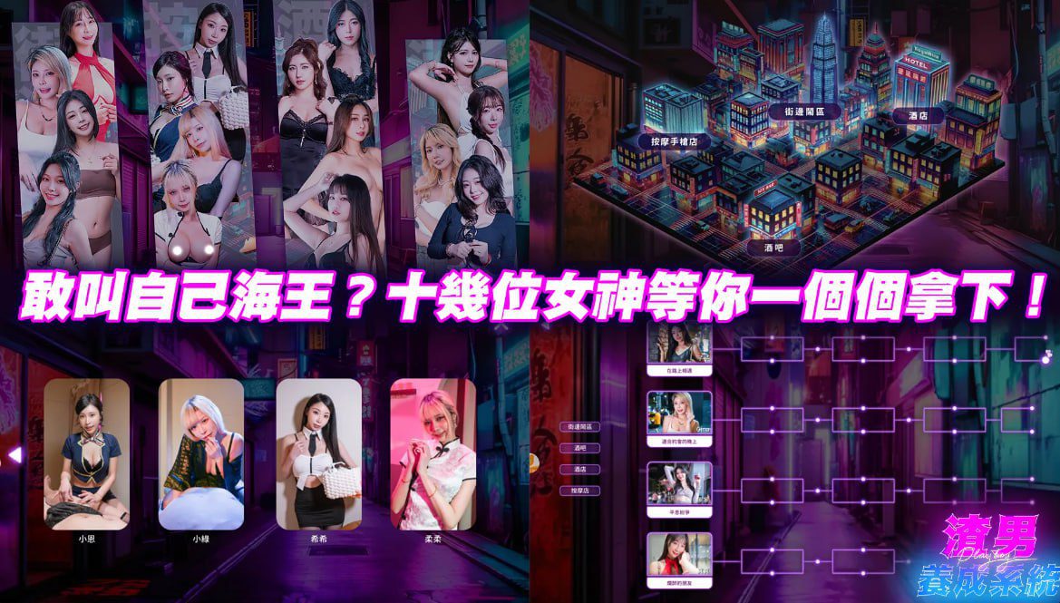 渣男养成系统 SLG 台北夜场街景