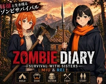 [日式SLG/更新] 僵尸日记：与美羽&玲两姐妹的末日求生 Zombie Diary Survival with Sisters Miu & Rei PC+安卓 v1.04 生肉版-造梦少女游戏造梦少女游戏网