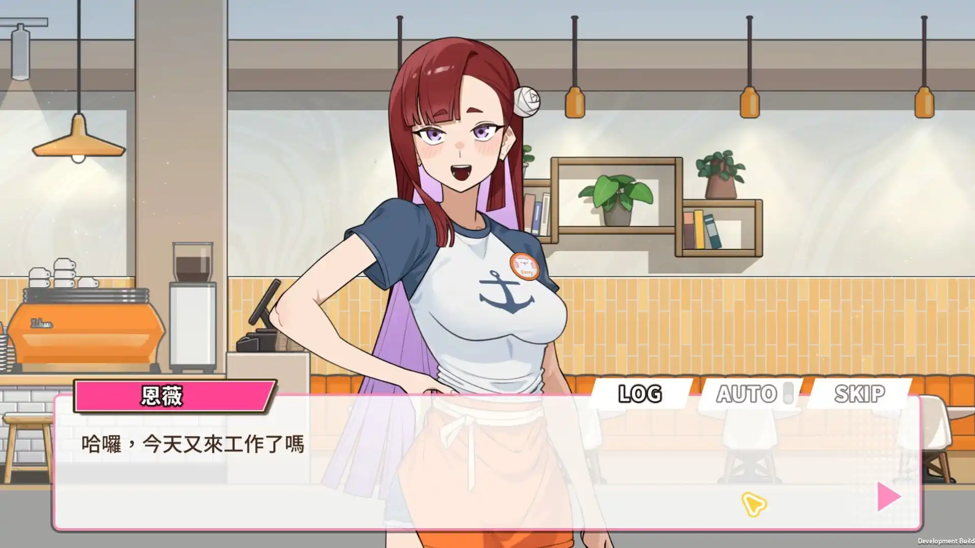 咖啡厅内部角色互动与日常工作场景画面