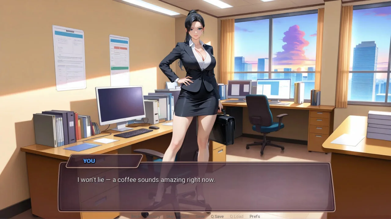 Sextates Manager视觉小说章节剧情展示