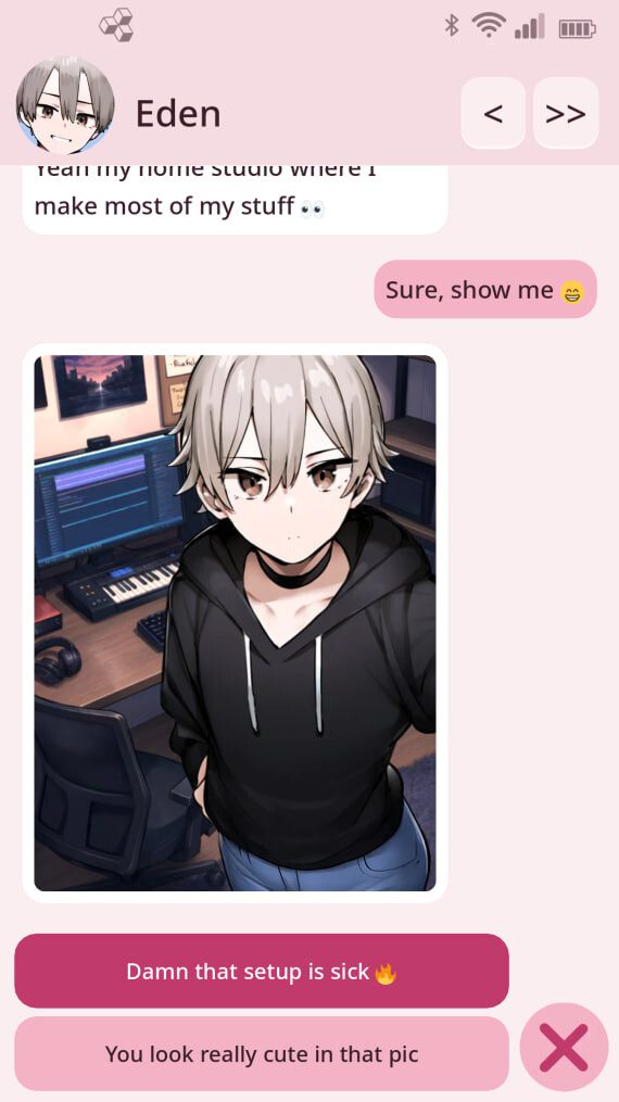 Y乱按摩 Femboy Phone角色聊天剧情画面