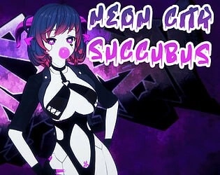 霓虹都市魅魔 Neon City Succubus 神奈赛博朋克角色主视觉