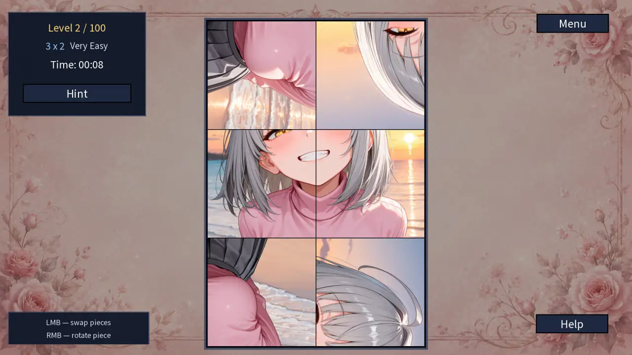 Your Young Mother NSFW PUZZLE 图片碎片拼合与关卡界面