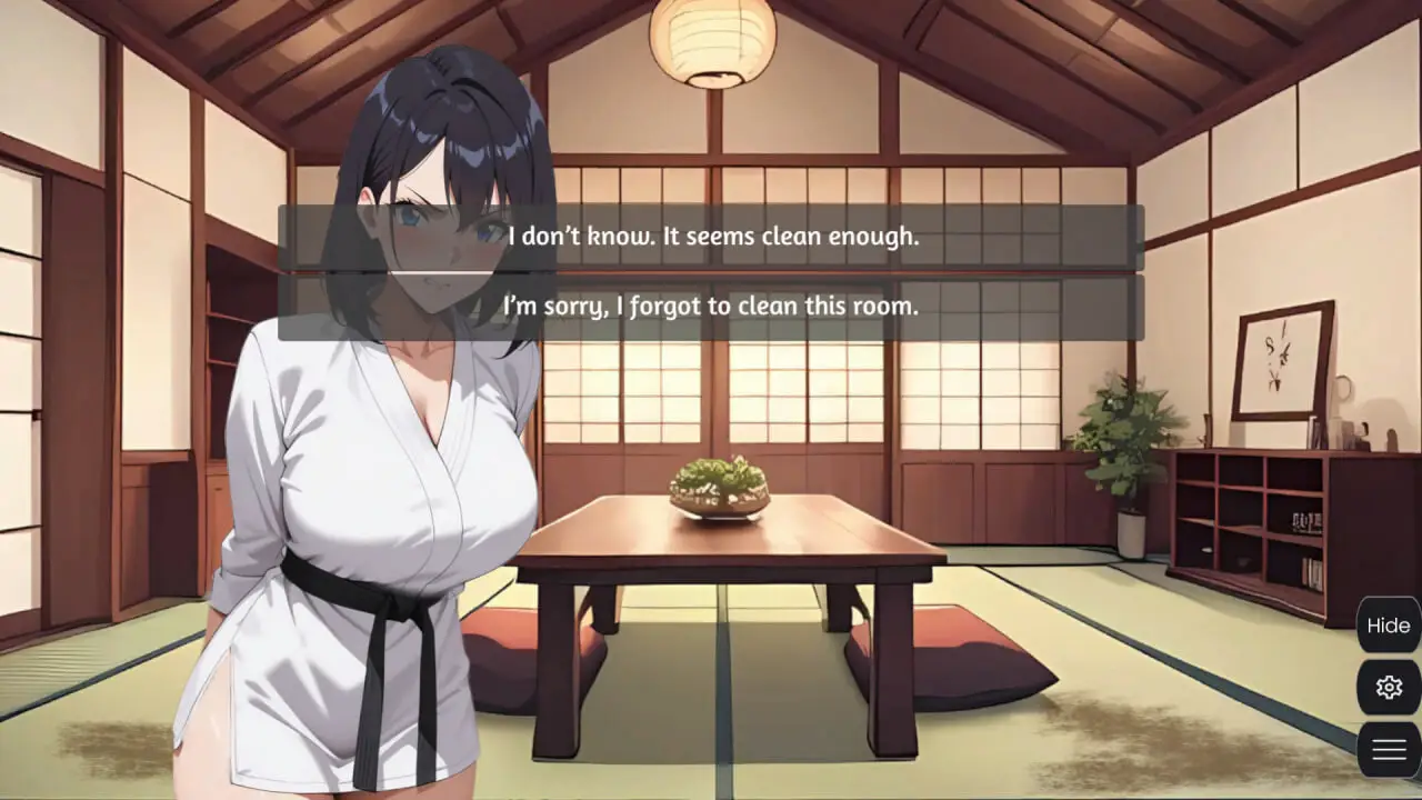 Under Her Command 和风场景中的动态剧情演出
