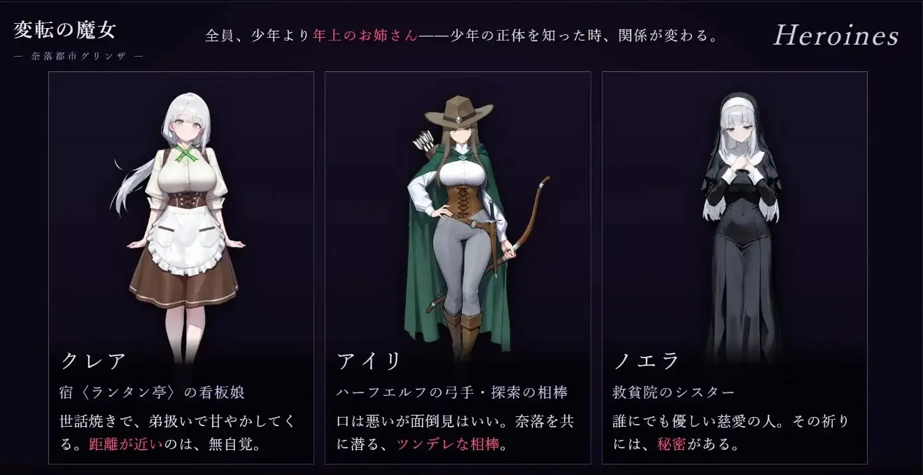 图片[5]-造梦少女游戏性转魔女奈落都市格林扎変転の魔女1.4.0 官中版PC+安卓-造梦少女游戏造梦少女游戏网
